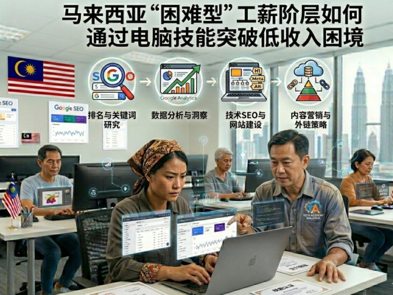 💼 马来西亚“困难型”工薪阶层如何通过电脑技能突破低收入困境