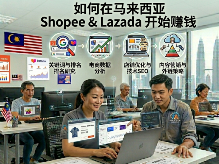 🛒 如何在马来西亚通过 Shopee 和 Lazada 开始赚钱（即使你什么都不会）– 沙登、斯里肯邦安、武吉加里尔、蕉赖、USJ & SS3