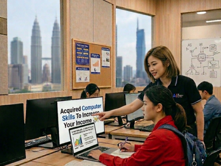 💰 How Computer Skills Can Increase Income in Malaysia (Even If You Start From Zero)