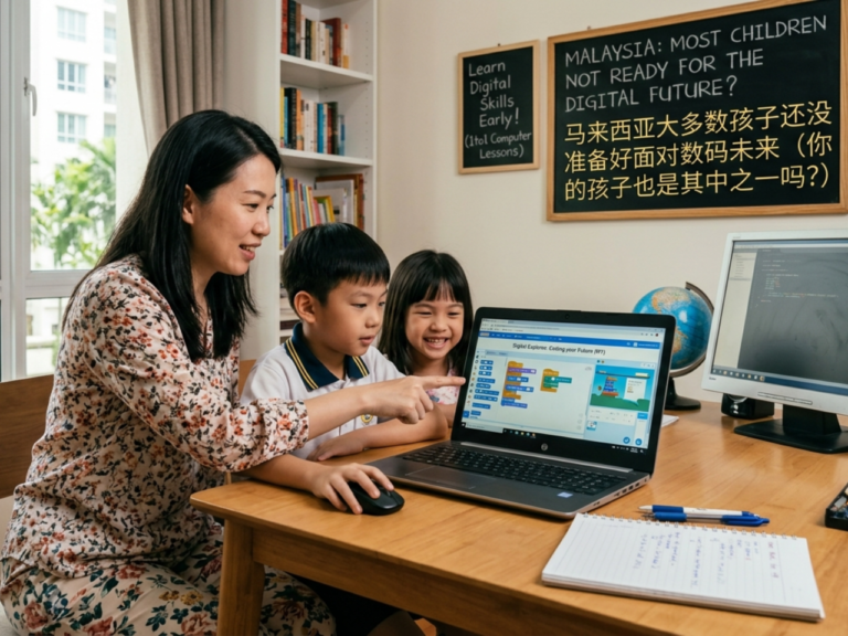 👨‍👩‍👧 马来西亚大多数孩子还没准备好面对数码未来（你的孩子也是其中之一吗？）