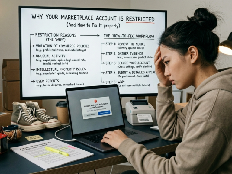 🛒📱 Why Your Facebook Marketplace Account Is Restricted (And How to Fix It Properly)