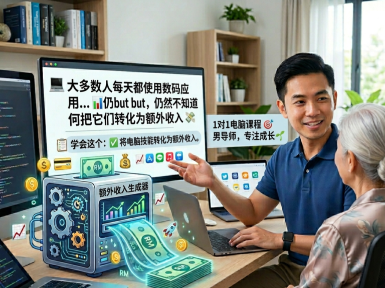 💻 大多数马来西亚人每天都在使用数码应用…但仍然不知道如何把它变成额外收入