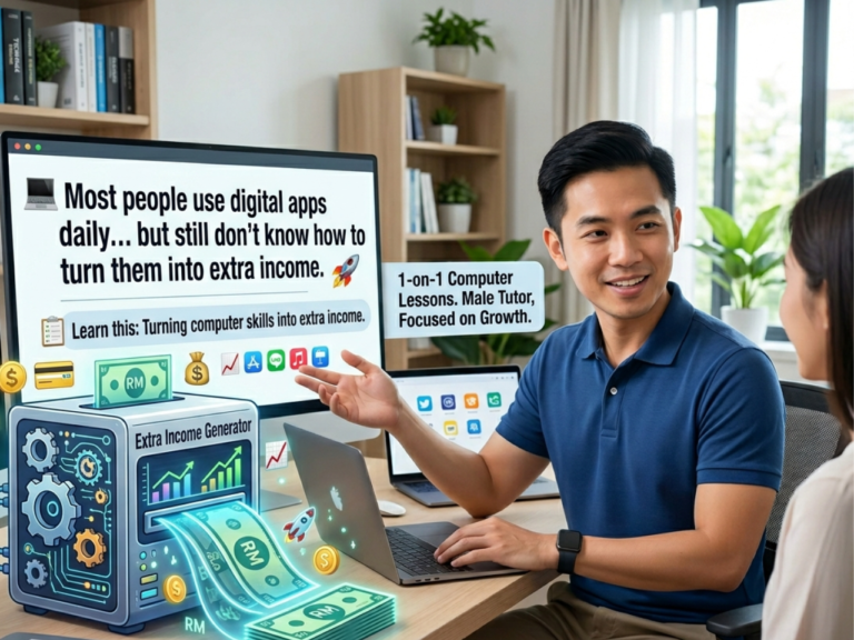 💻 Most Malaysians Use Digital Apps Every Day… But Still Don’t Know How to Turn Them Into Extra Income