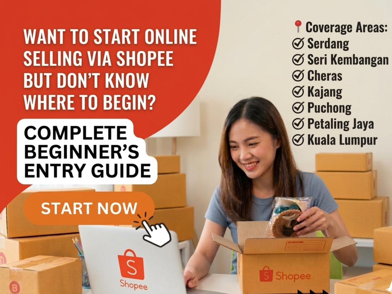 🛒💰 WANT TO START SELLING ONLINE VIA SHOPEE BUT DON'T KNOW WHERE TO BEGIN? A Step-by-Step Beginner's Guide for Beginners in Serdang, Seri Kembangan, Cheras, Kajang, Puchong, PJ & KL 9 027e